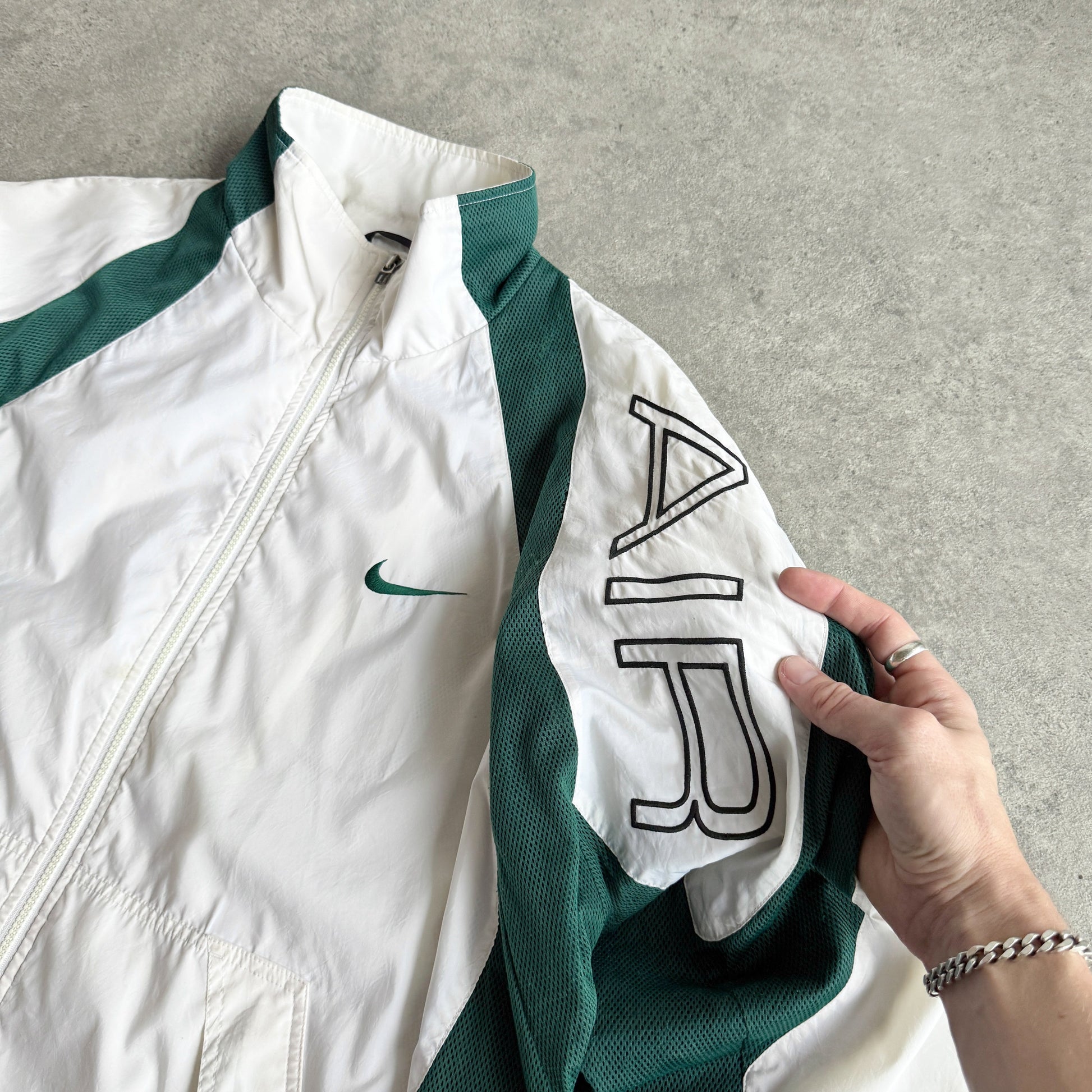 NK Air 1990s lightweight embroidered swoosh shell jacket
